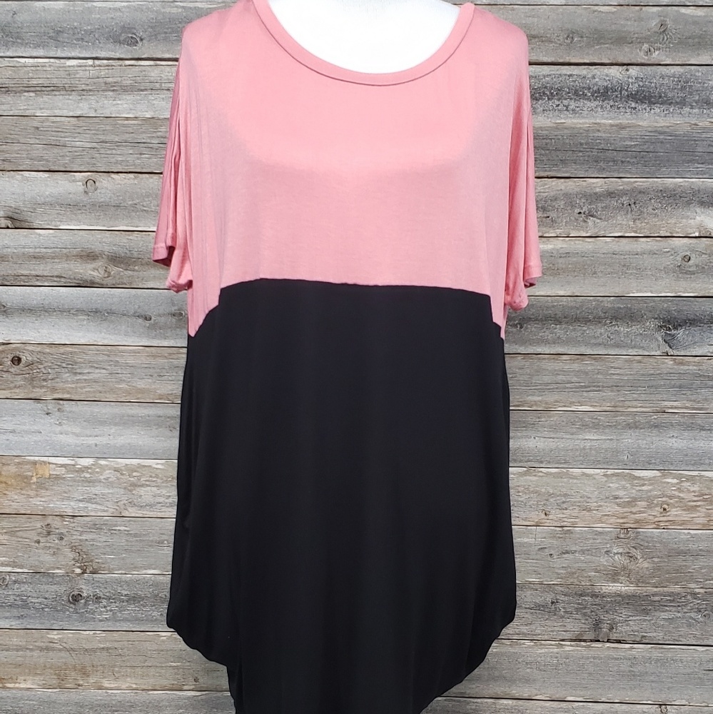 Sun n Moon Women's Pink and Black Dress Size Med